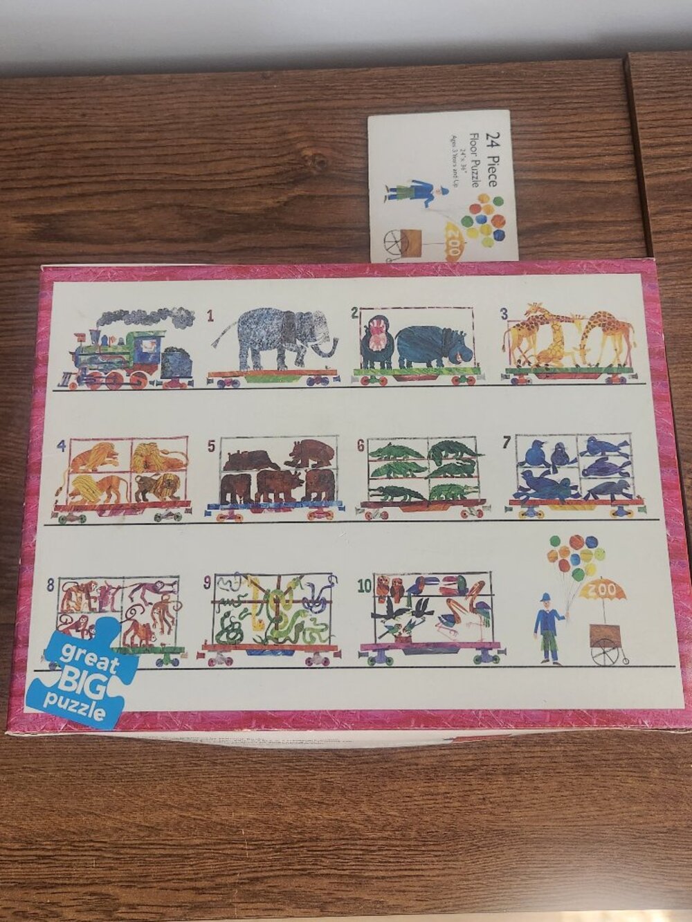 Eric Carle 1,2,3 to the Zoo 24 Piece Puzzle